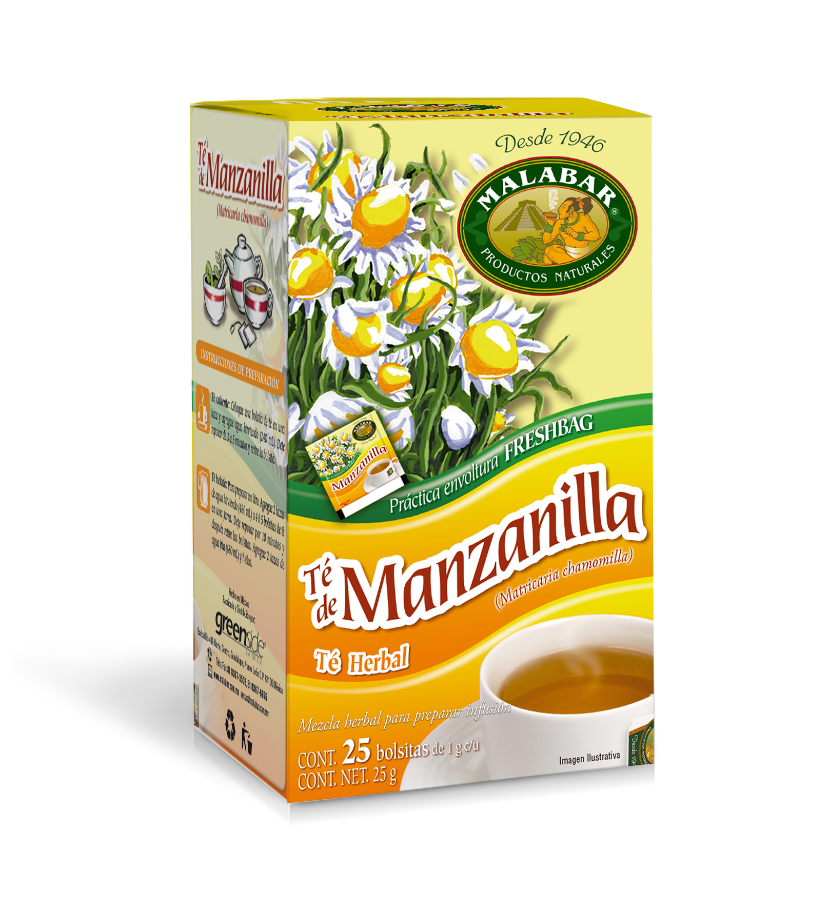Té de manzanilla 25 Bolsitas